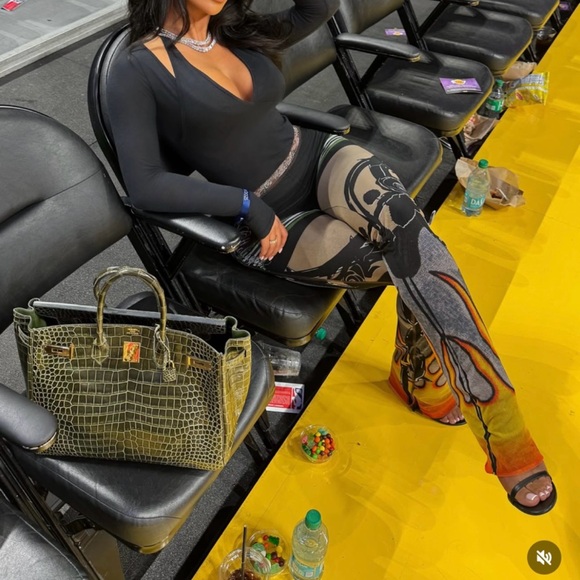 Pants - Ottolinger Mesh Pants with Polo Print